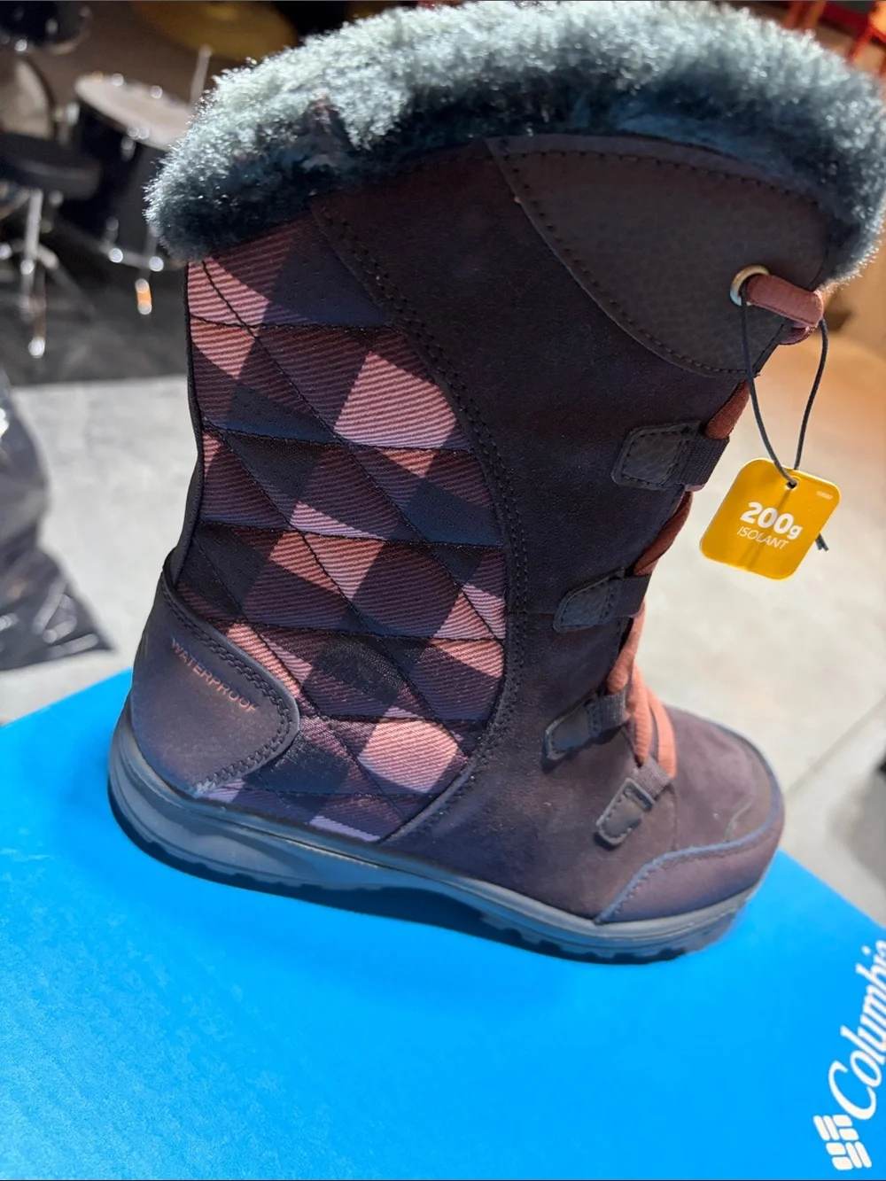 Columbia Women's Pink and Brown Quilted Ice Maiden II